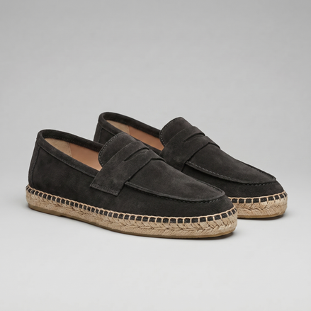 Herren Espadrille Penny Loafers