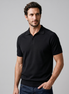 Herren Feiner Strick Polo Mit Offenem Kragen