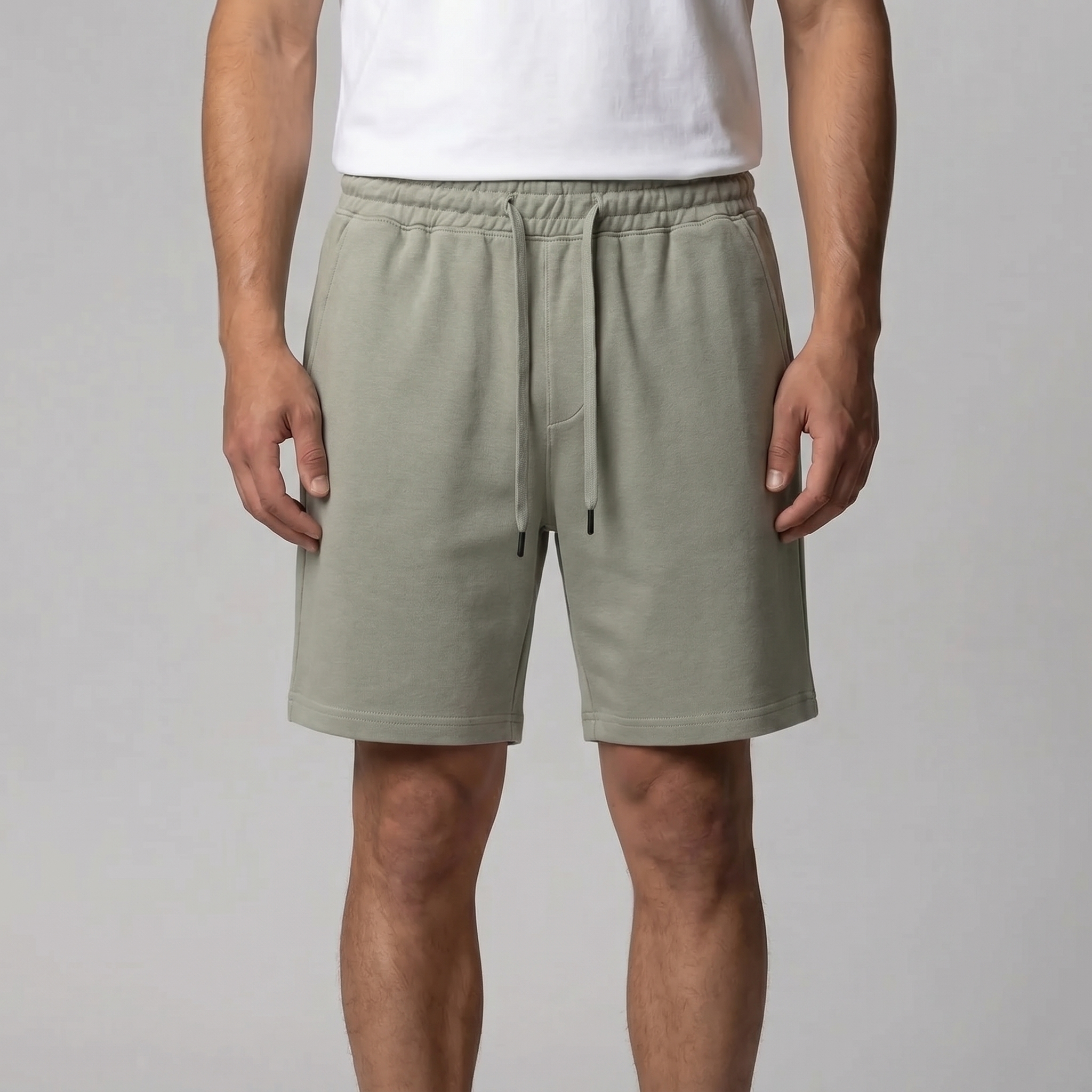 Herren Fleece Shorts Mit Kordelzug