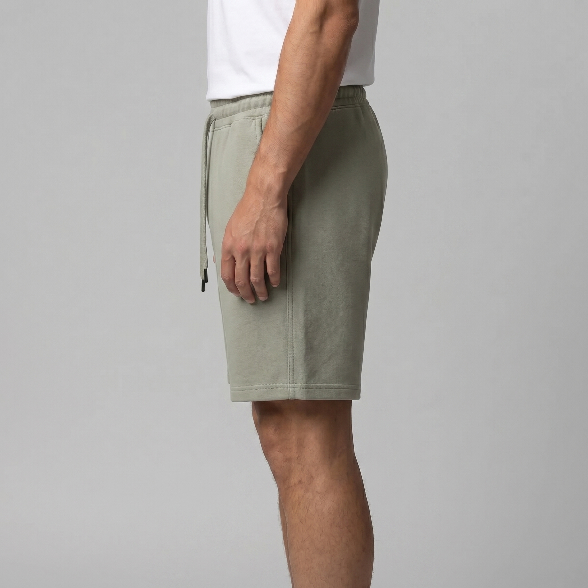 Herren Fleece Shorts Mit Kordelzug