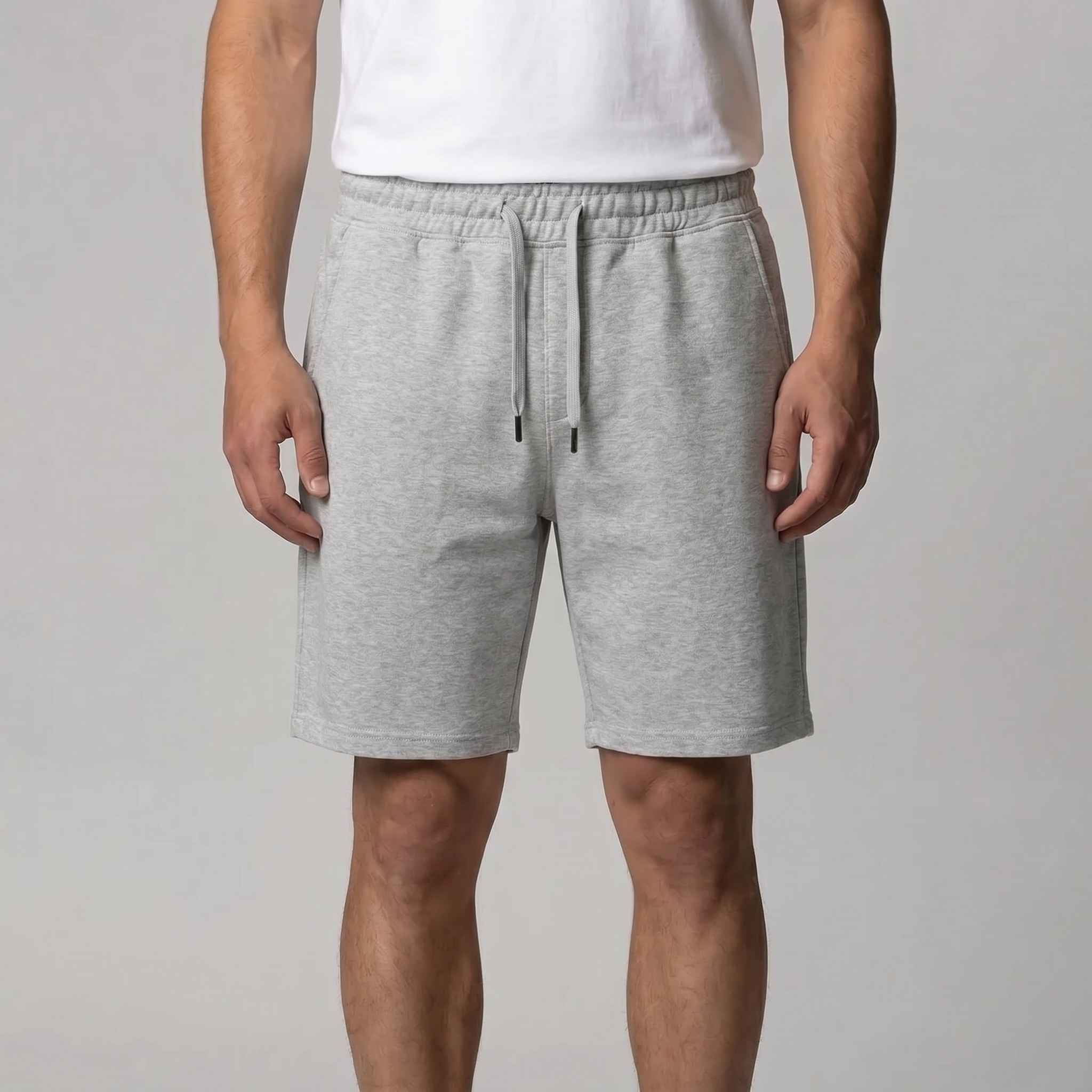 Herren Fleece Shorts Mit Kordelzug