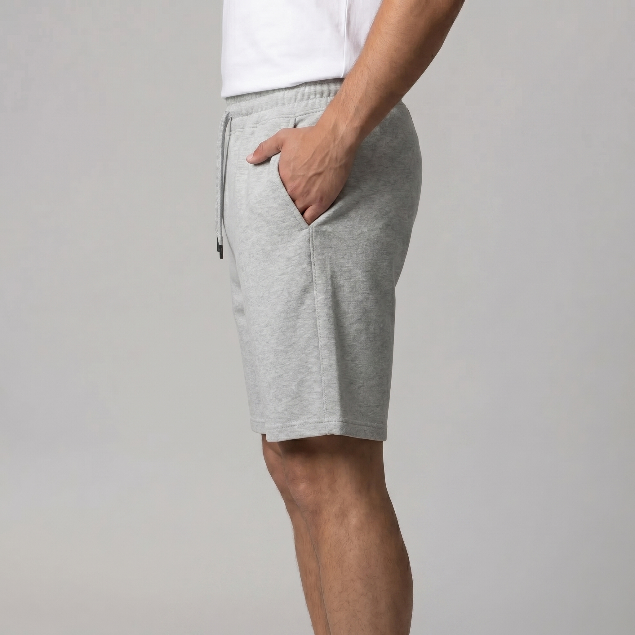 Herren Fleece Shorts Mit Kordelzug