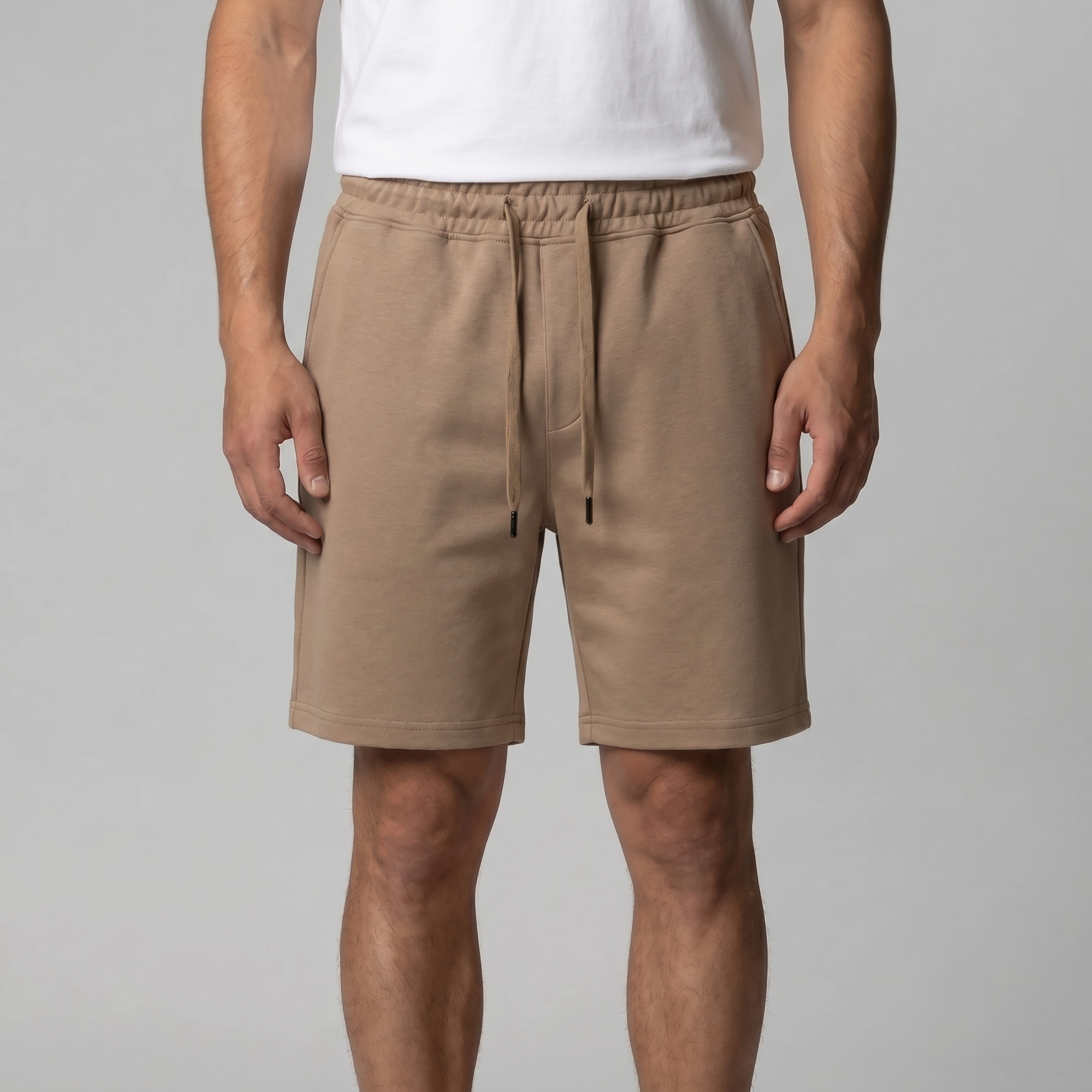 Herren Fleece Shorts Mit Kordelzug