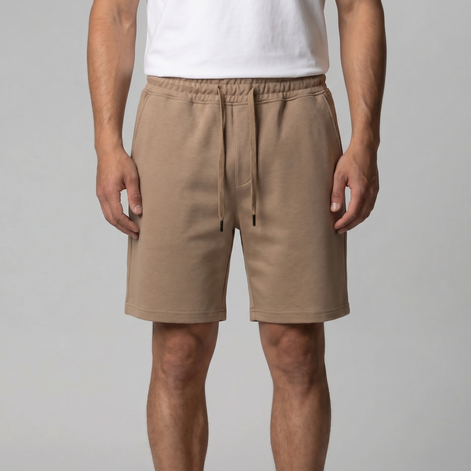 Herren Fleece Shorts Mit Kordelzug