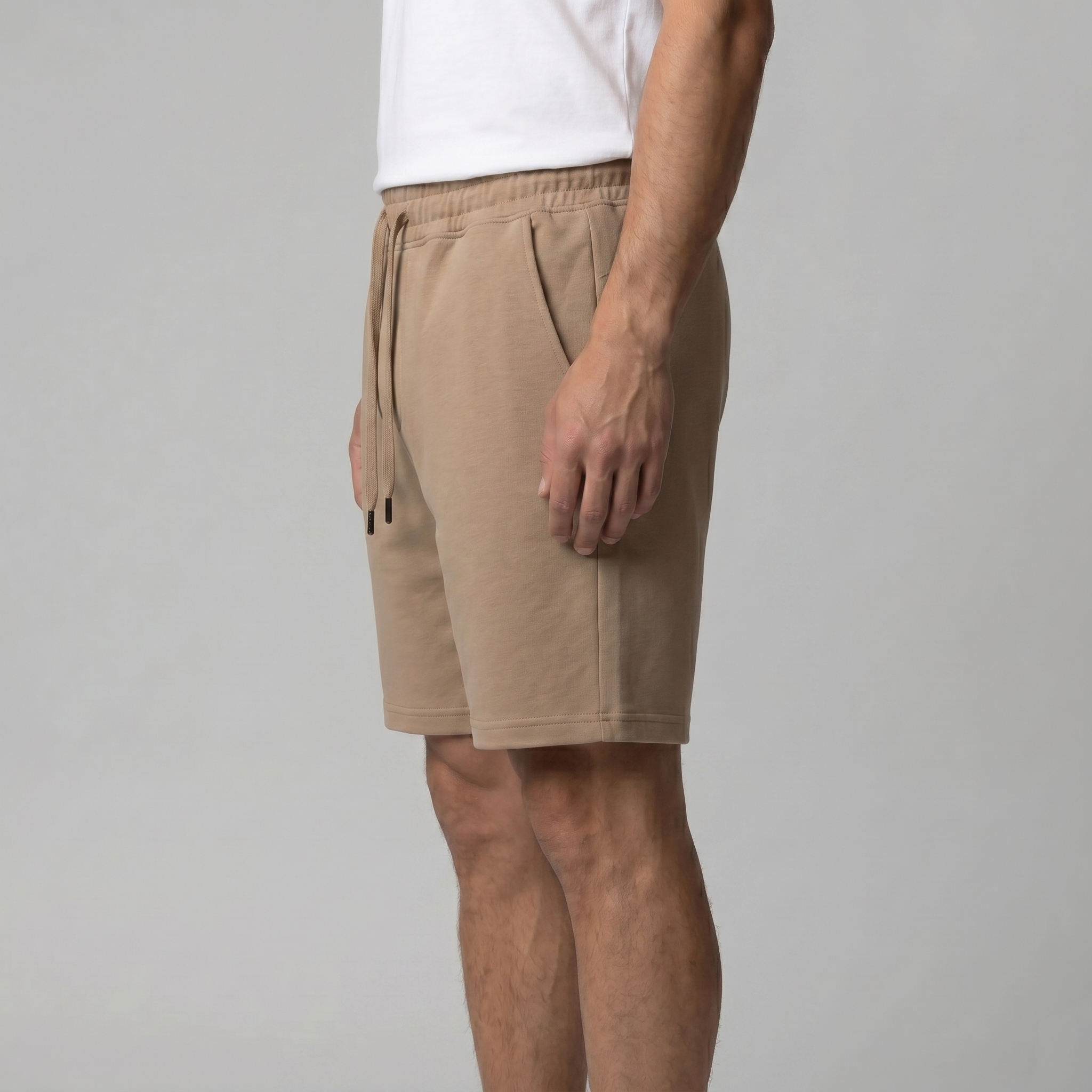 Herren Fleece Shorts Mit Kordelzug