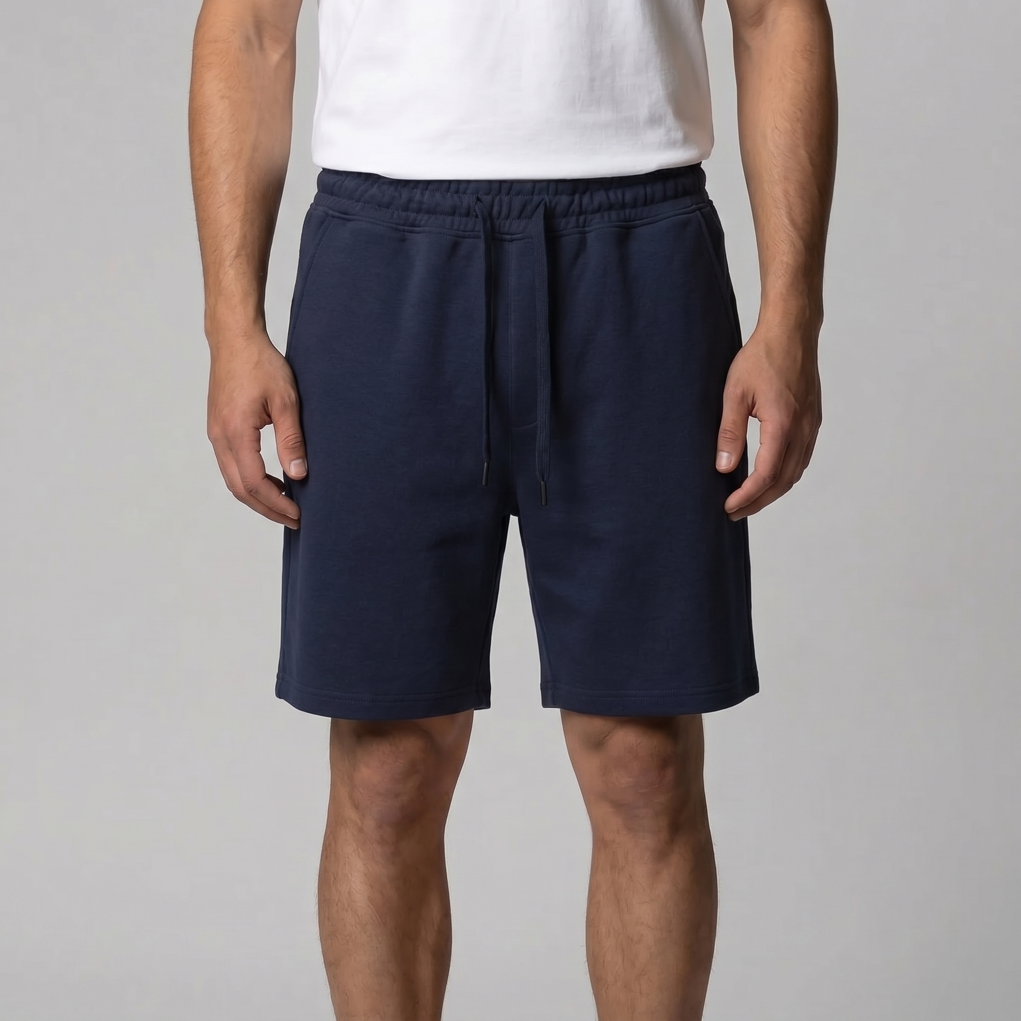 Herren Fleece Shorts Mit Kordelzug