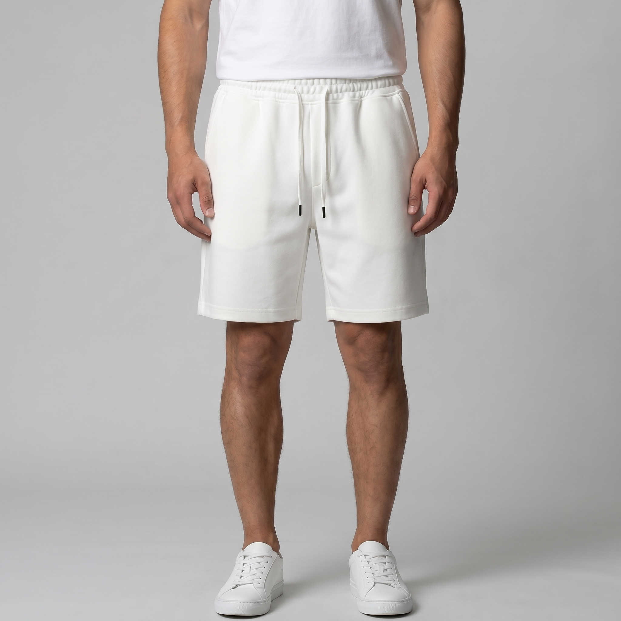 Herren Fleece Shorts Mit Kordelzug