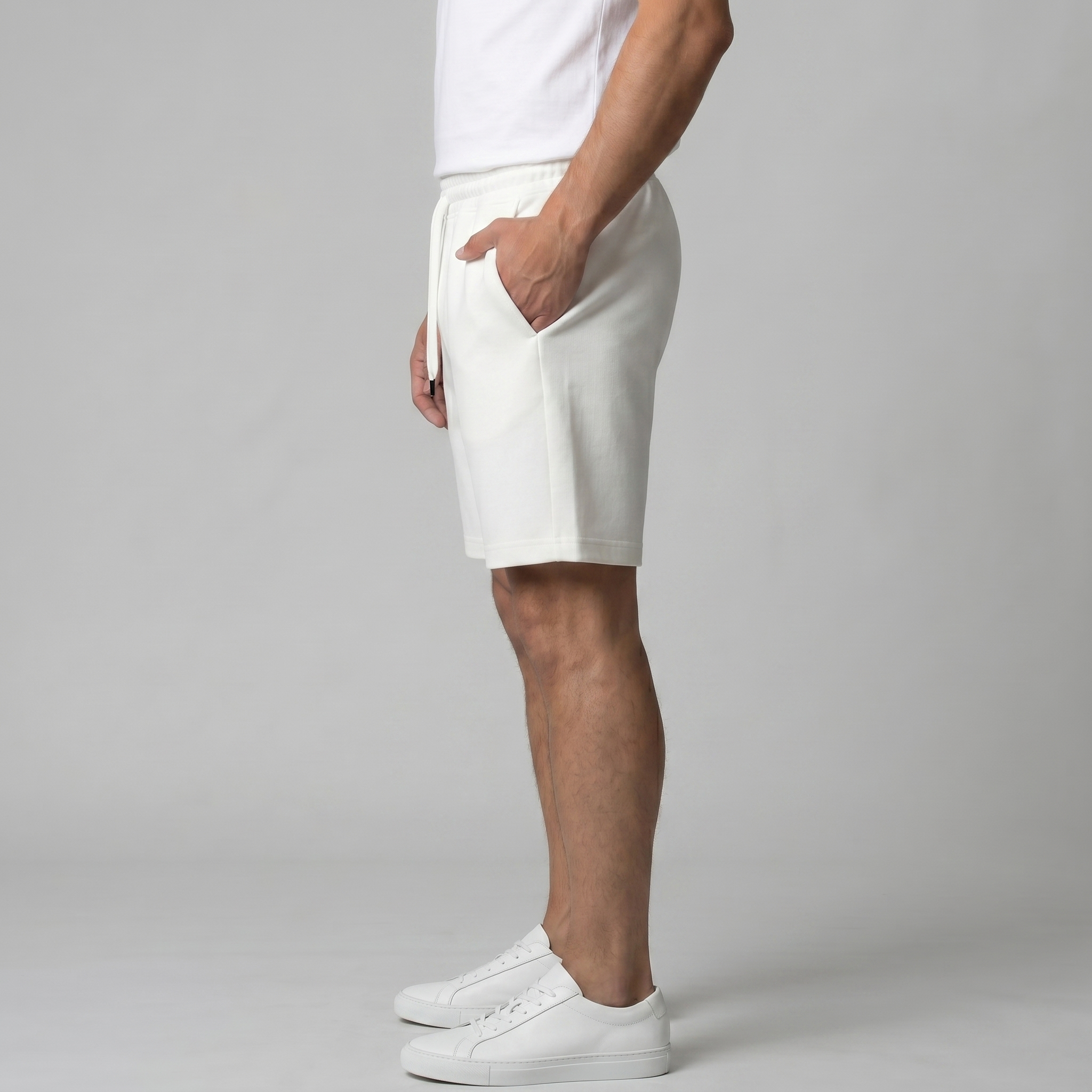 Herren Fleece Shorts Mit Kordelzug