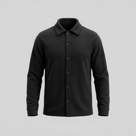 Herren Fleece Overshirt Jacke