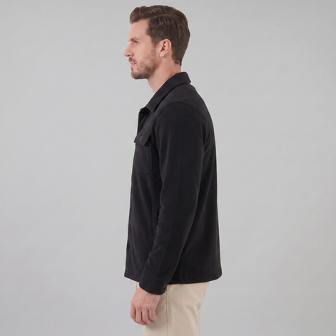 Herren Fleece Overshirt Jacke