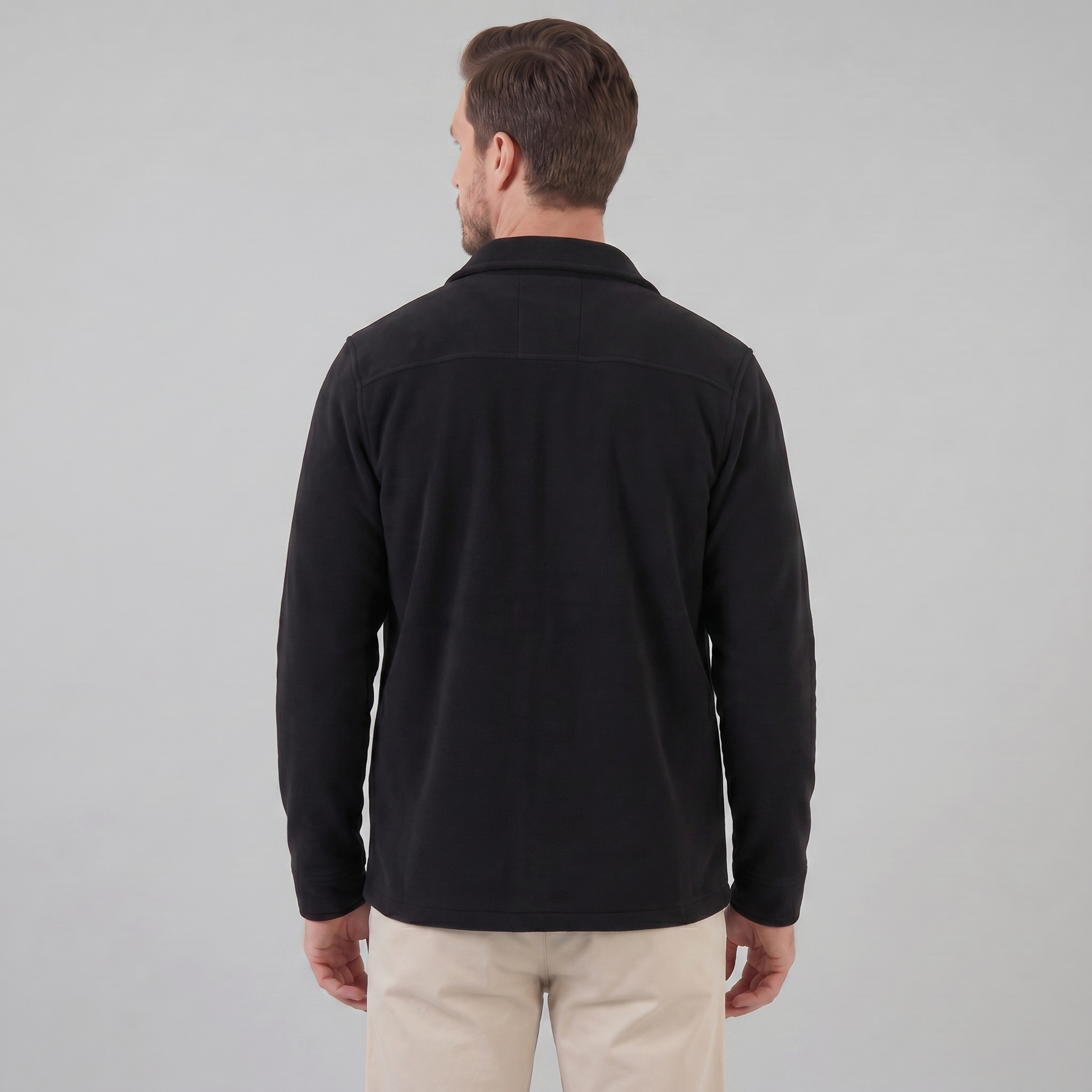Herren Fleece Overshirt Jacke