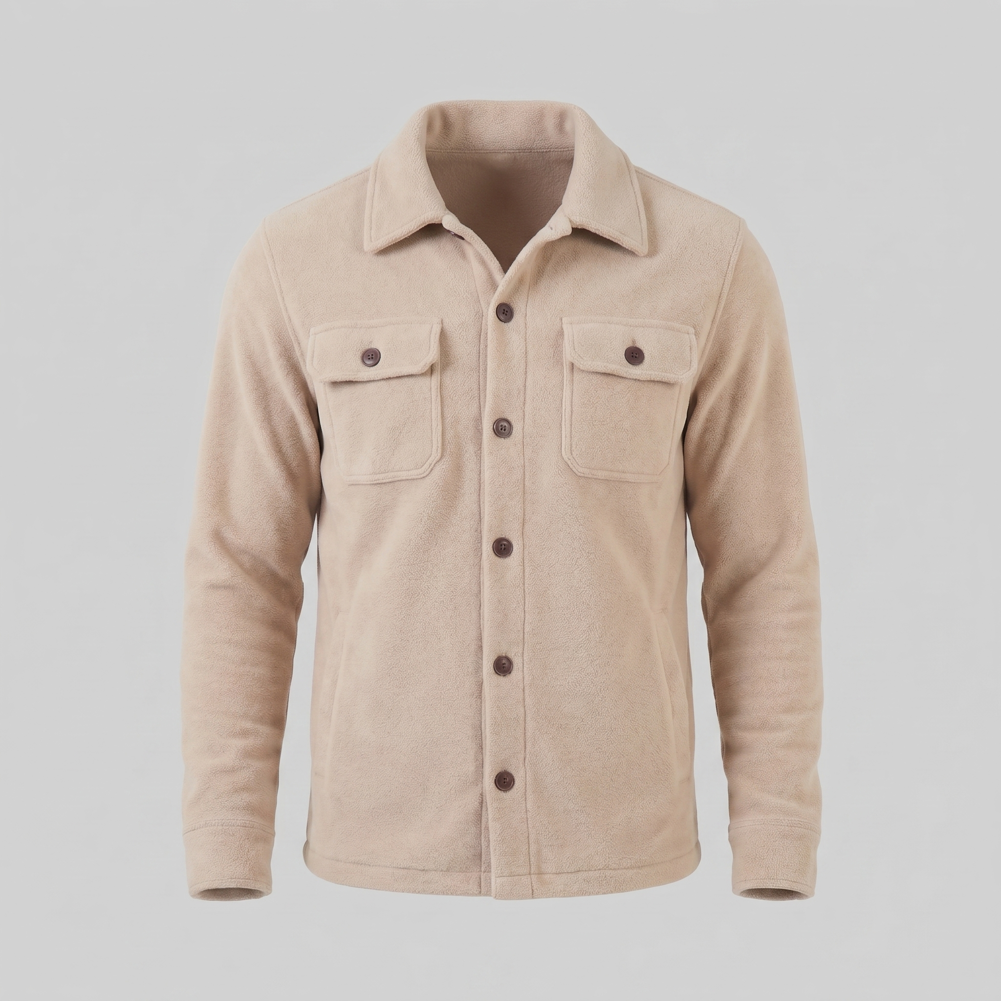 Herren Fleece Overshirt Jacke