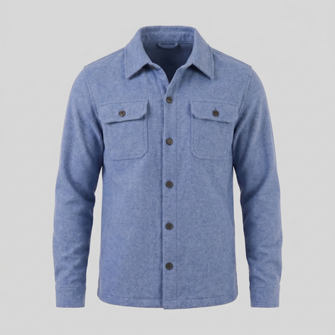 Herren Fleece Overshirt Jacke