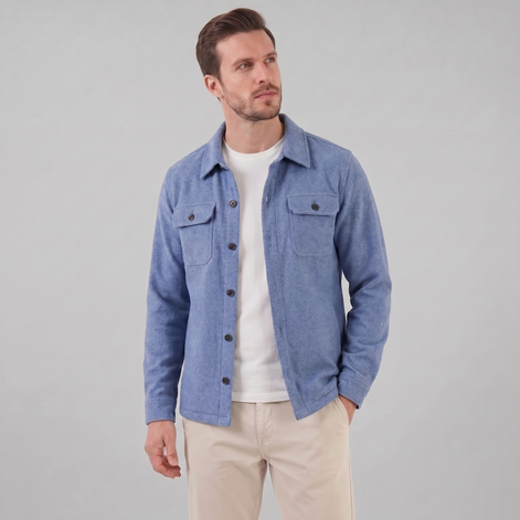 Herren Fleece Overshirt Jacke
