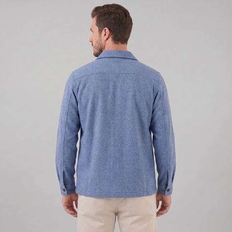 Herren Fleece Overshirt Jacke