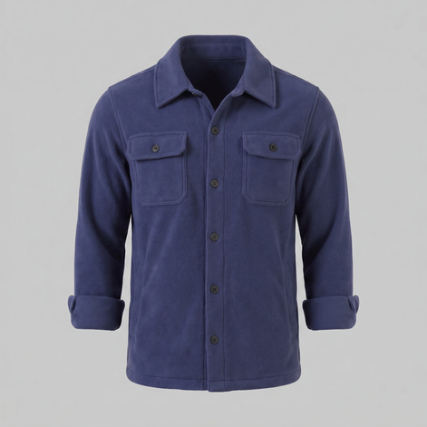 Herren Fleece Overshirt Jacke