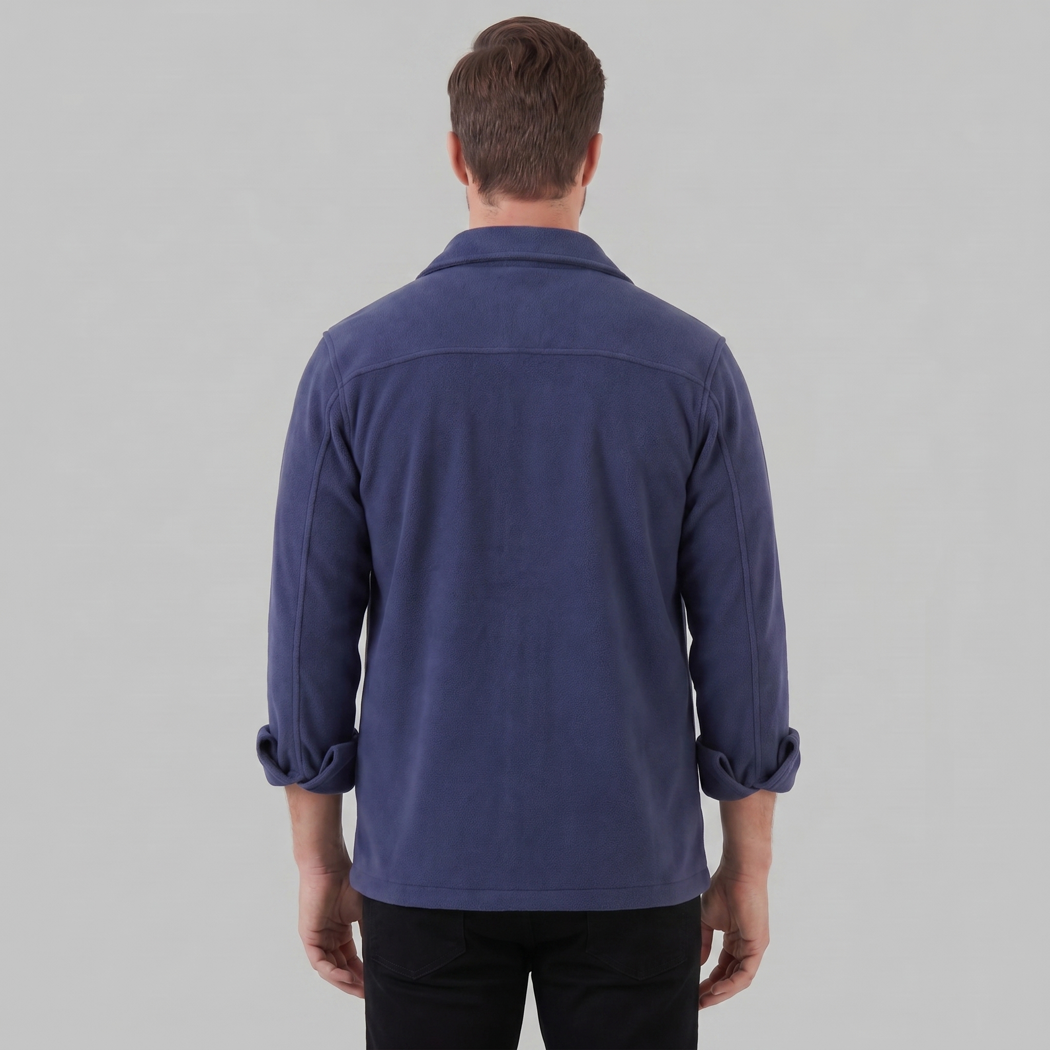 Herren Fleece Overshirt Jacke
