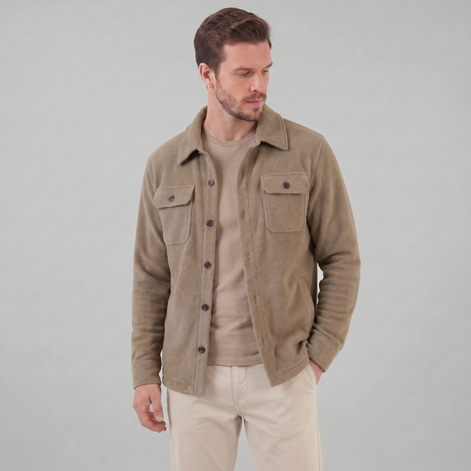 Herren Fleece Overshirt Jacke