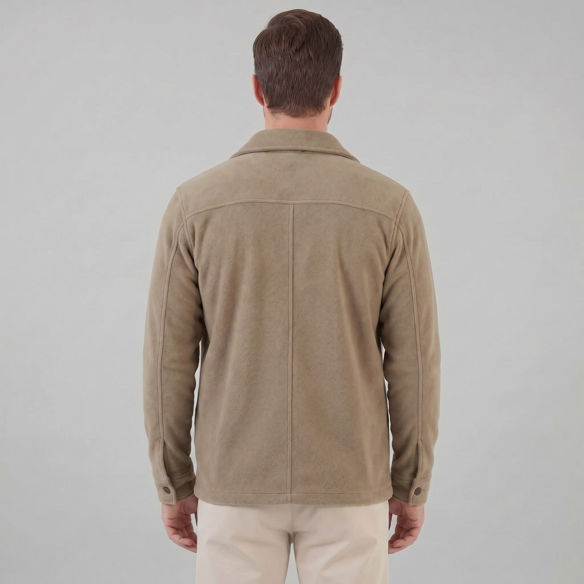 Herren Fleece Overshirt Jacke