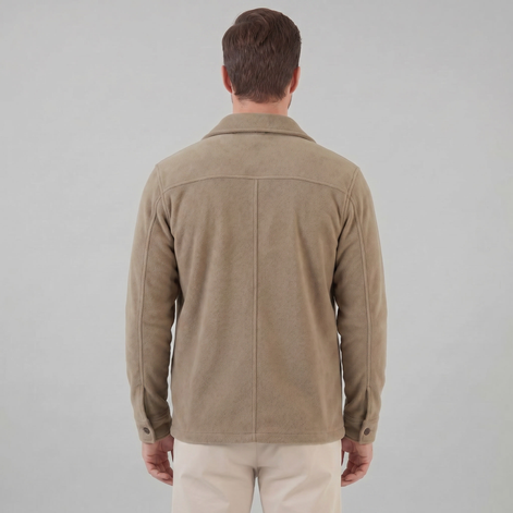 Herren Fleece Overshirt Jacke