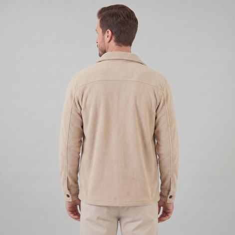 Herren Fleece Overshirt Jacke