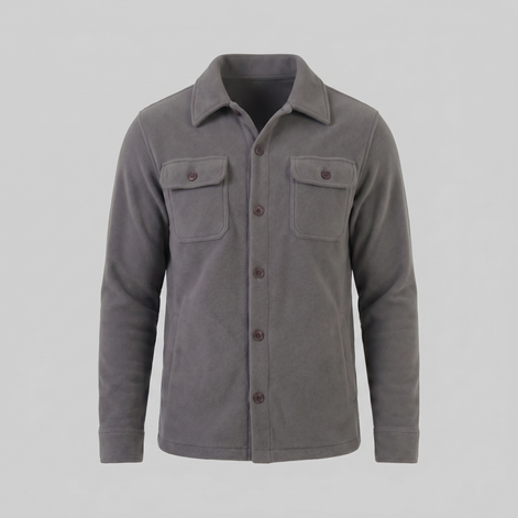 Herren Fleece Overshirt Jacke