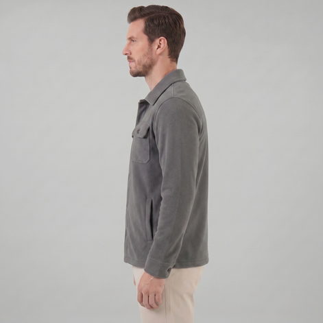Herren Fleece Overshirt Jacke