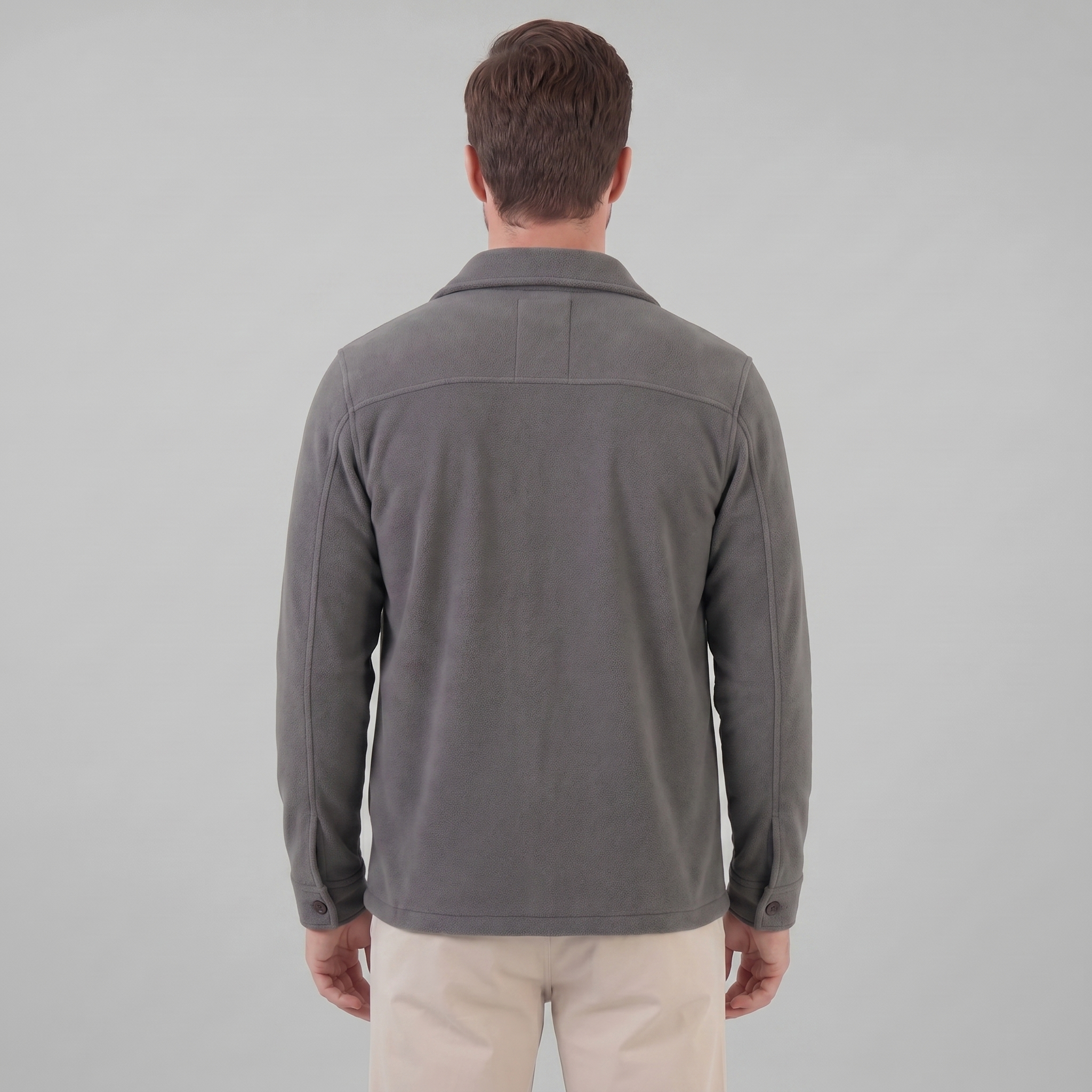 Herren Fleece Overshirt Jacke