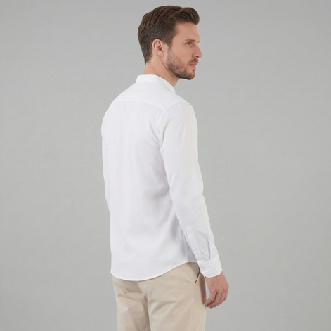 Herren Henley Hemd Mit Kragen