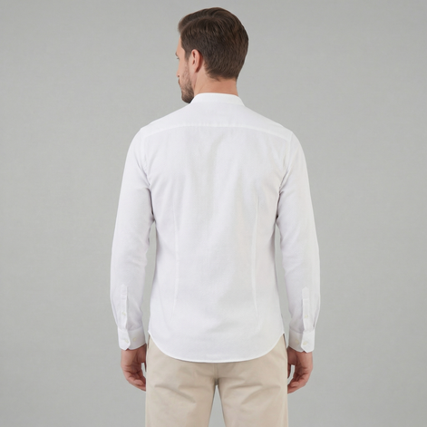 Herren Henley Hemd Mit Kragen