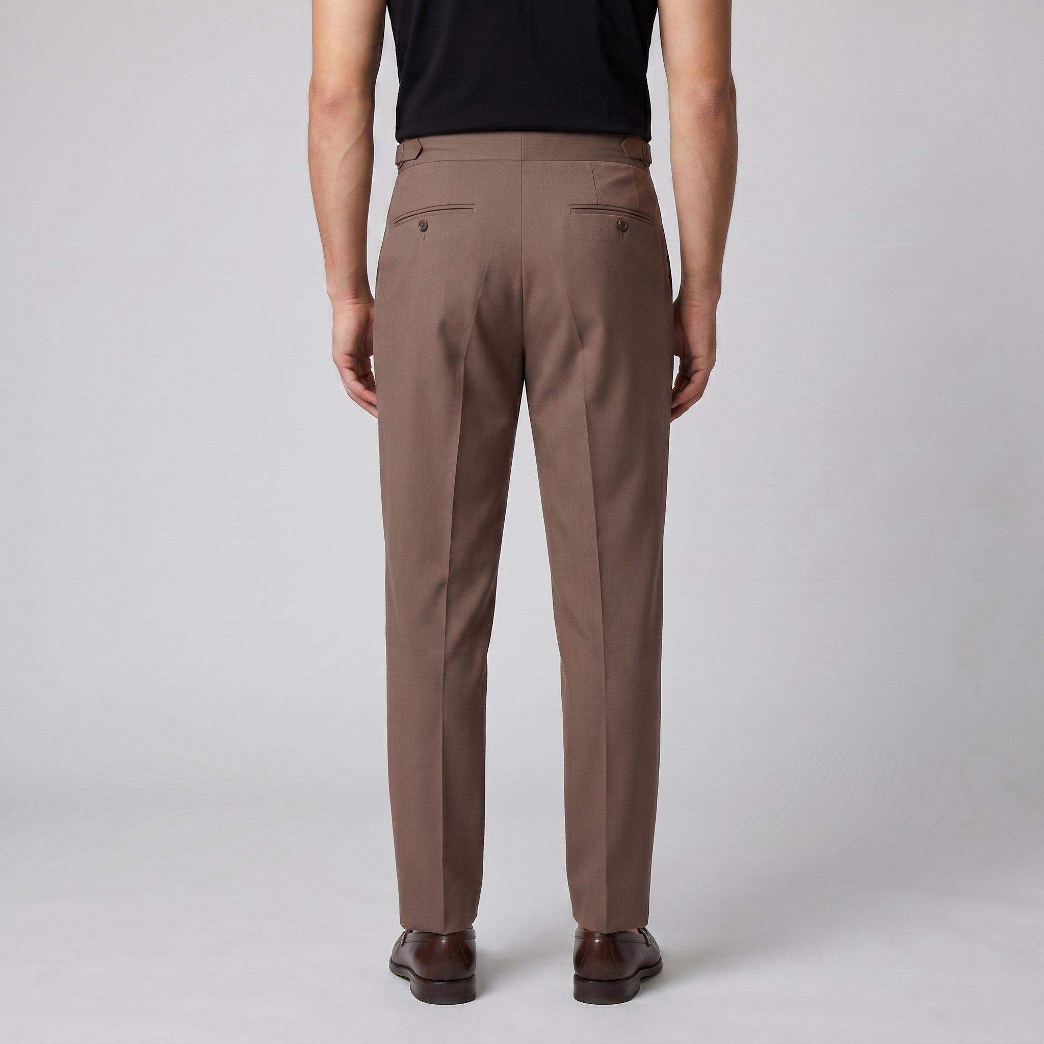Herren Formale Hose Mit Hohem Bund Und Maßgeschneiderte Passform