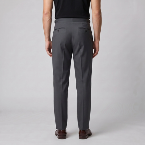 Herren Formale Hose Mit Hohem Bund Und Maßgeschneiderte Passform