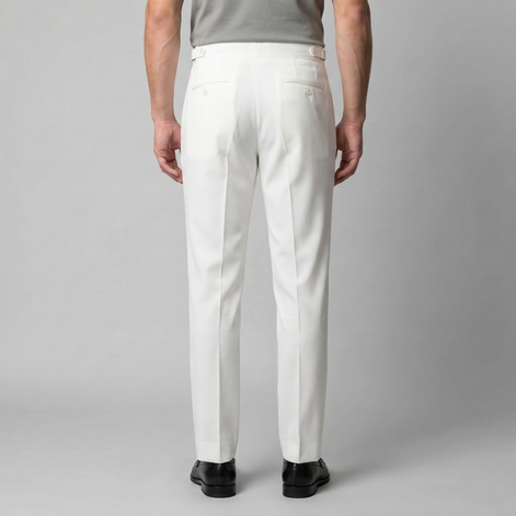 Herren Formale Hose Mit Hohem Bund Und Maßgeschneiderte Passform