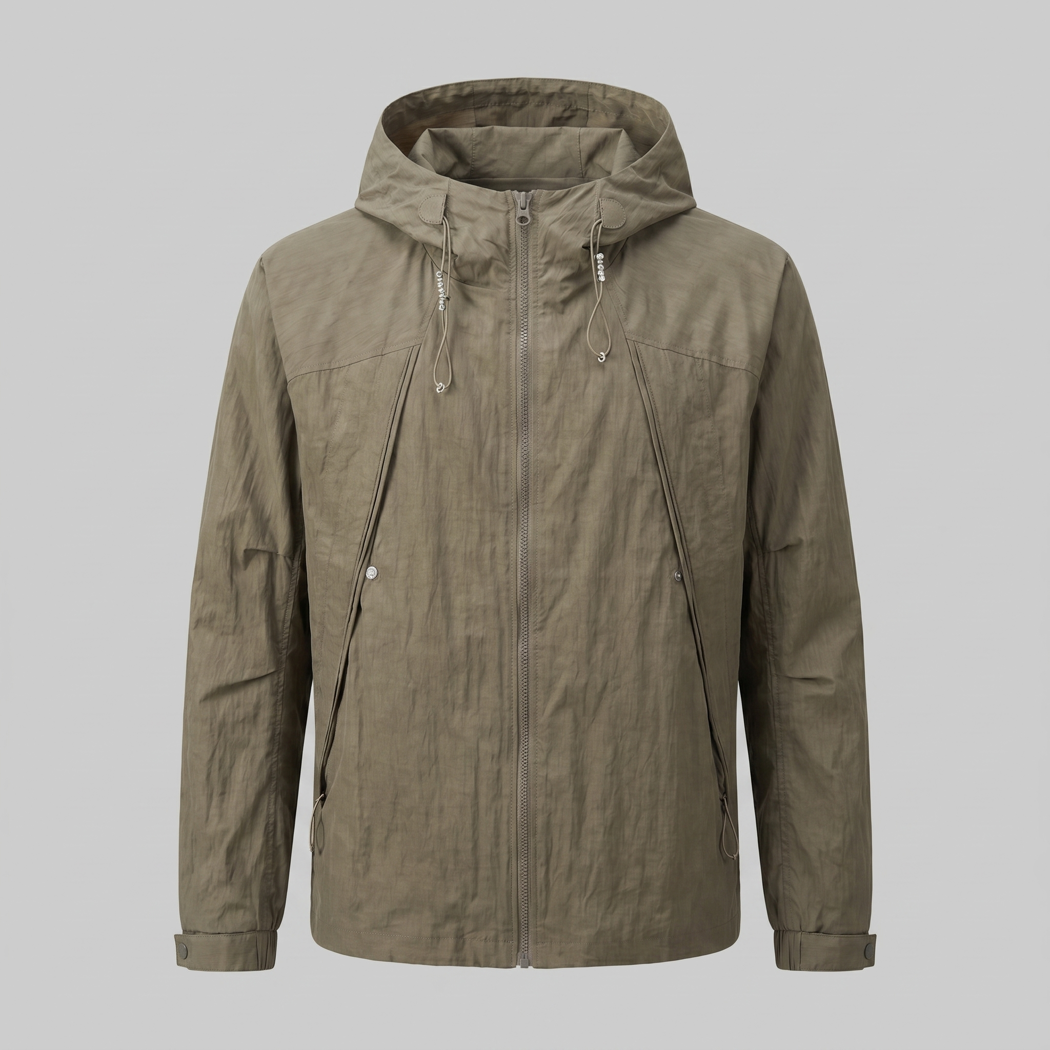 Herren Leichte Kapuzen Windbreaker Jacke