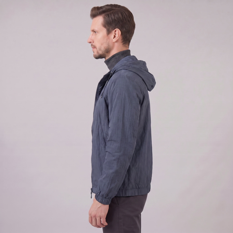 Herren Leichte Kapuzen Windbreaker Jacke