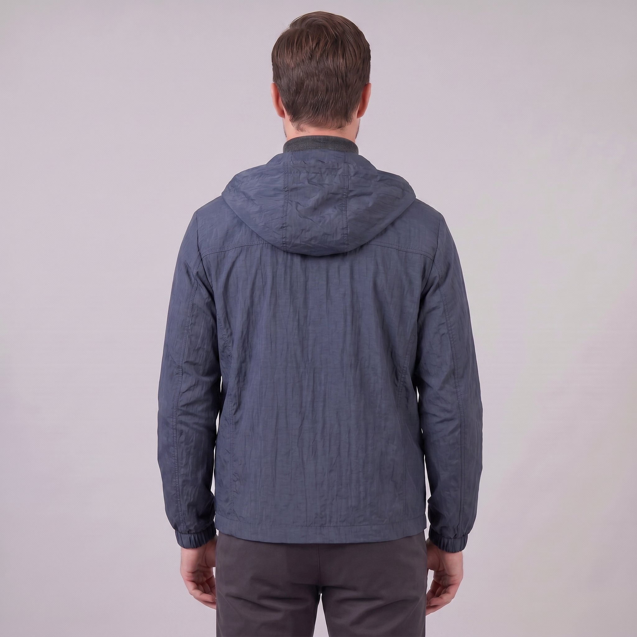 Herren Leichte Kapuzen Windbreaker Jacke