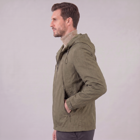 Herren Leichte Kapuzen Windbreaker Jacke