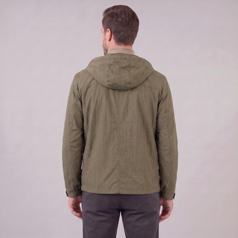 Herren Leichte Kapuzen Windbreaker Jacke