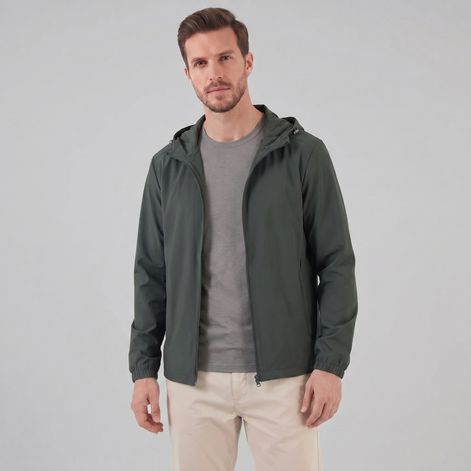 Herren Softshelljacke mit Kapuze