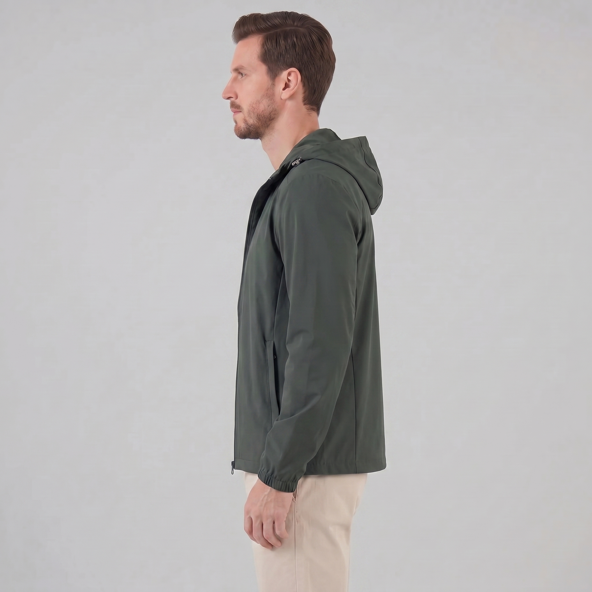 Herren Softshelljacke mit Kapuze