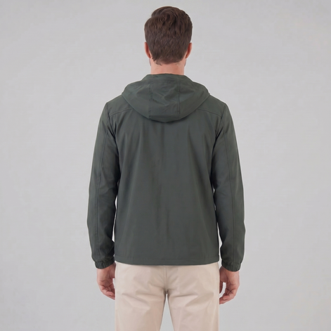 Herren Softshelljacke mit Kapuze