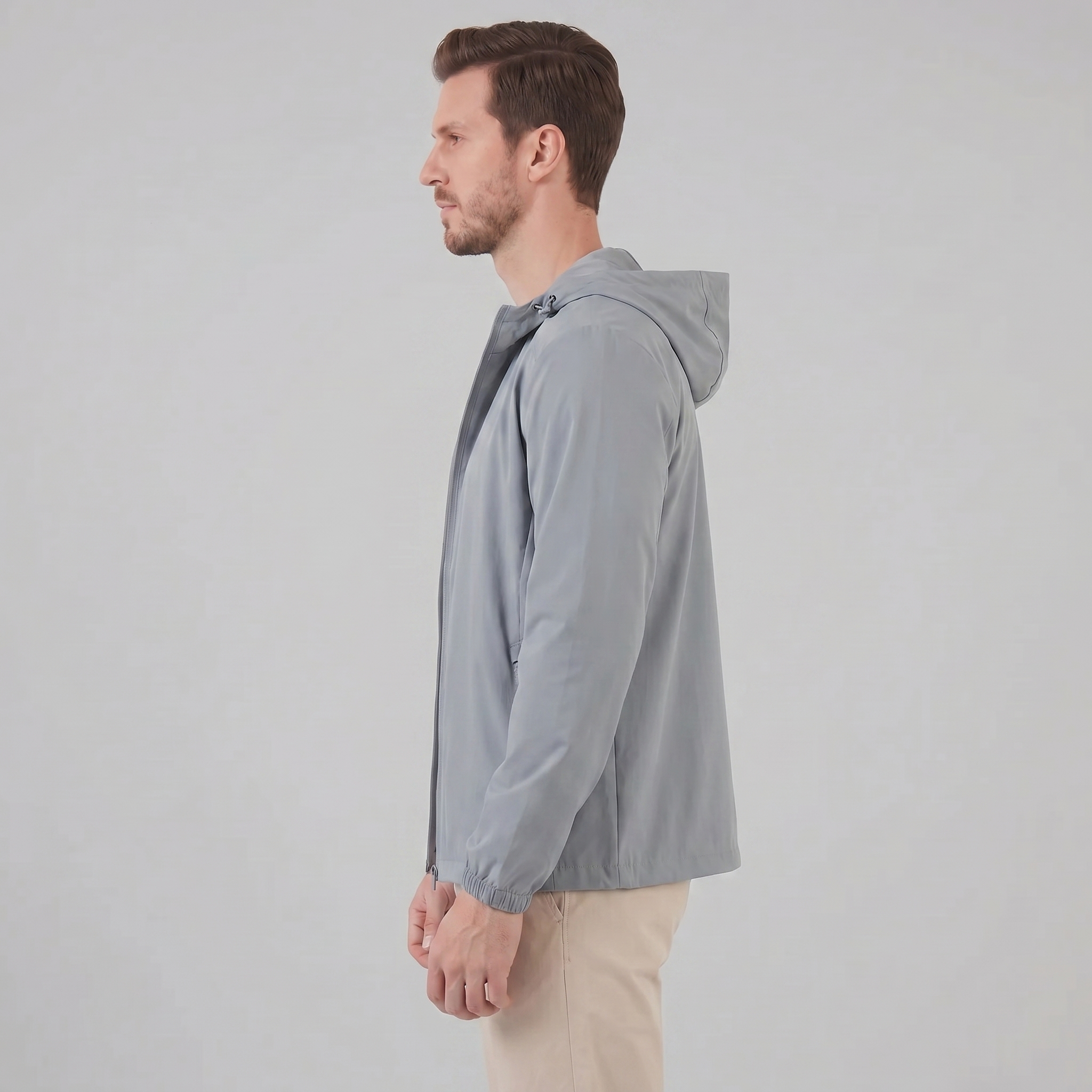 Herren Softshelljacke mit Kapuze