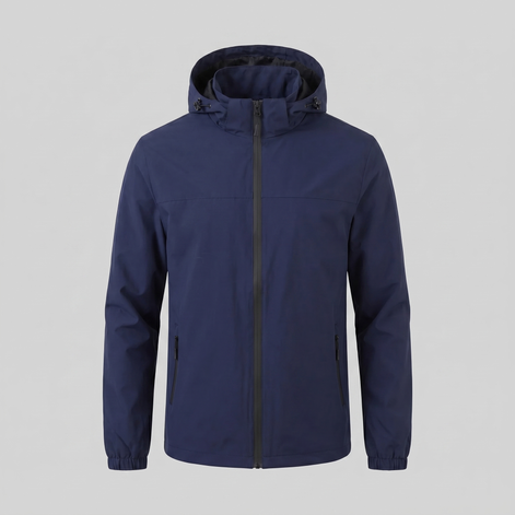 Herren Kapuzen Windbreaker Jacke