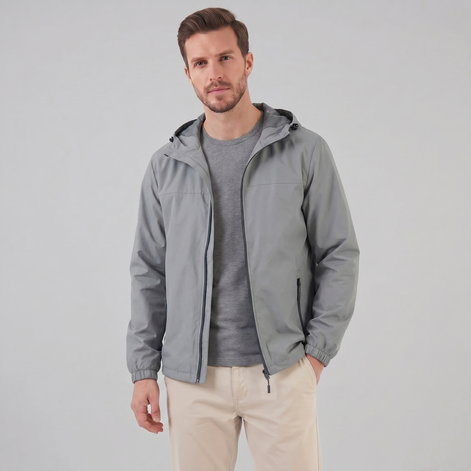 Herren Kapuzen Windbreaker Jacke