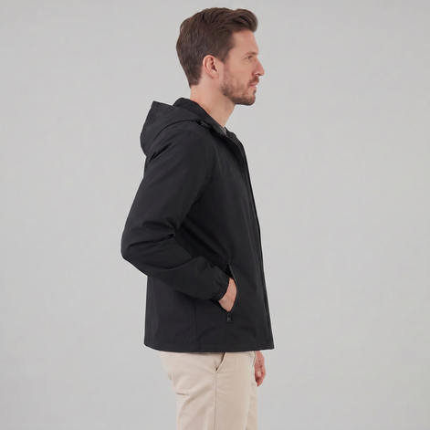 Herren Kapuzen Windbreaker Jacke