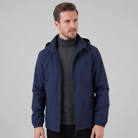Herren Kapuzen Windbreaker Jacke
