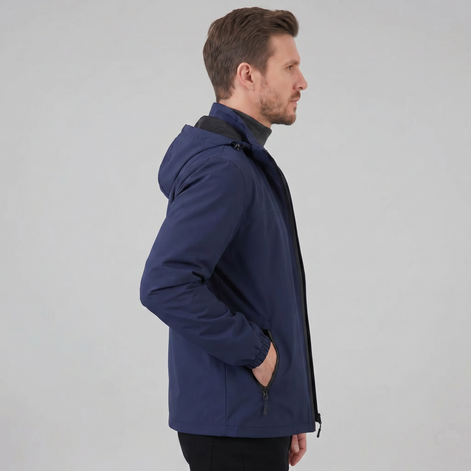 Herren Kapuzen Windbreaker Jacke