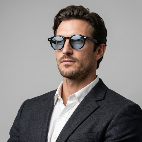 Herren Sonnenbrille Jet Schwarz