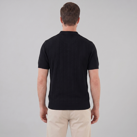 Herren Strickhemd Mit Knöpfen