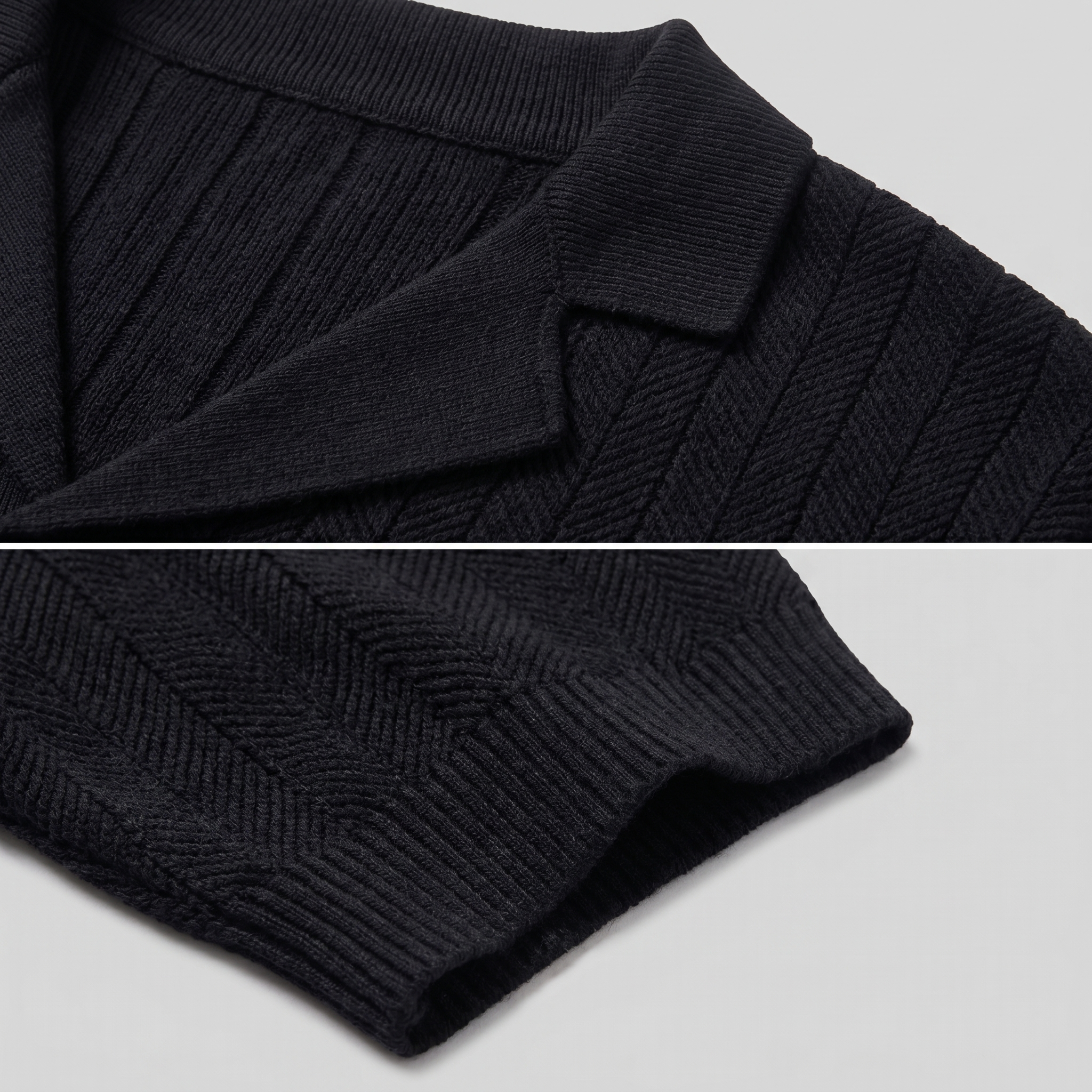 Herren Strickhemd Mit Knöpfen
